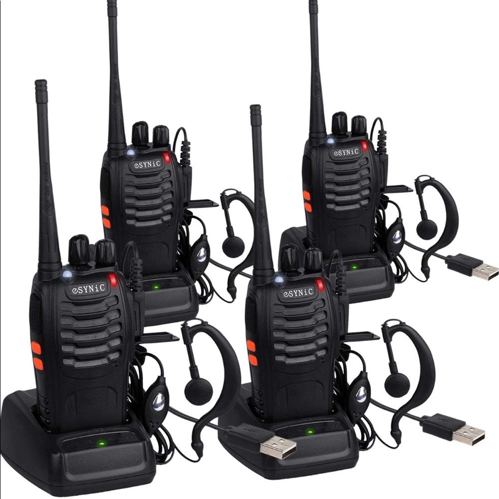 Set of 4 walkie talkies